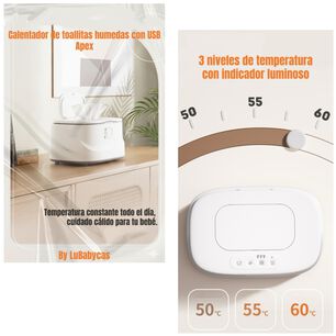 Calentador De Toallitas H&uacute;medas Con Luz Apex Lubabycas