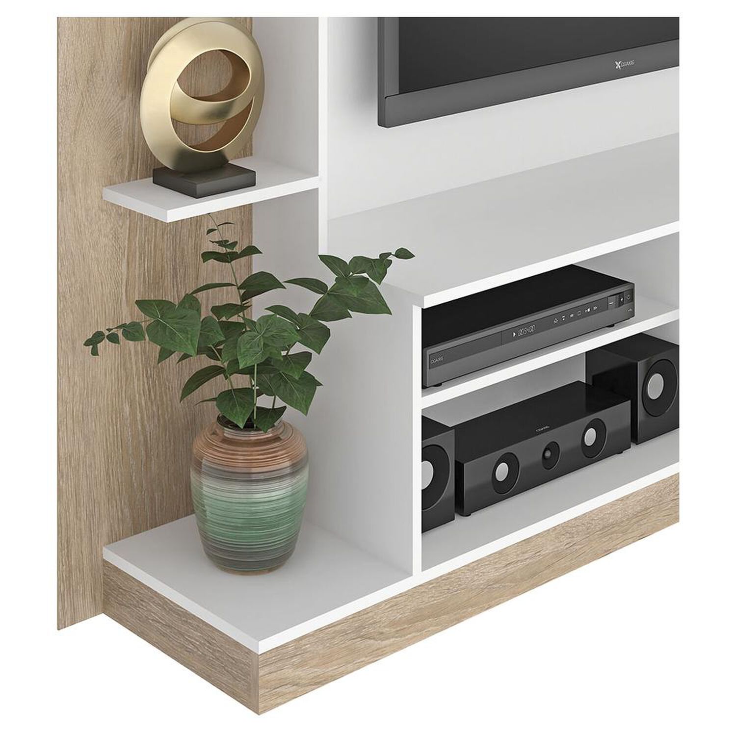 Rack Vekkahome Home Tv Reina Light / 2 Puertas image number 3.0