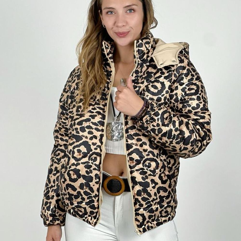 Parka Corta Acolchada Print image number 2.0