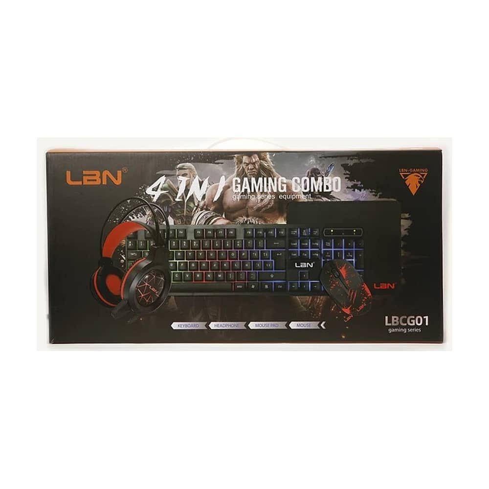 Kit De Teclado, Mouse Y Aud&iacute;fonos Gamer Lbn Lbcg01 image number 2.0