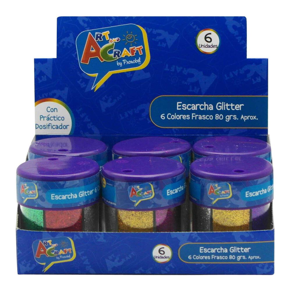 Escarcha Glitter Frasco 80 G Art & Craft image number 0.0
