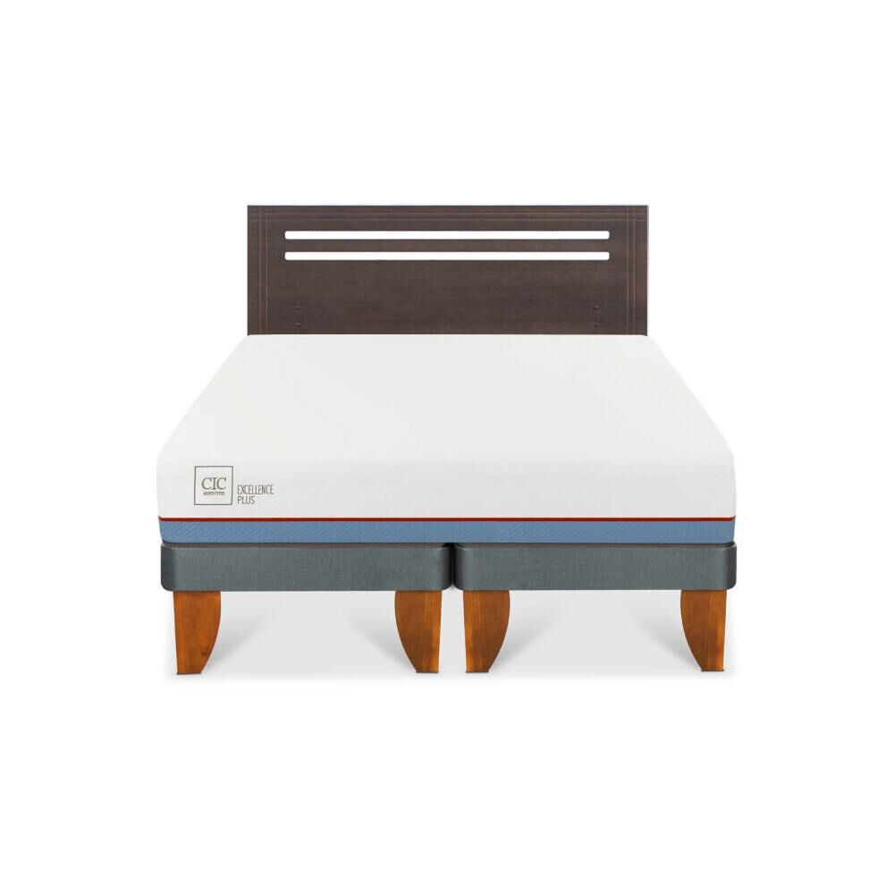 Cama Europea Cic Excellence Plus / 2 Plazas / Base Dividida + Respaldo image number 0.0