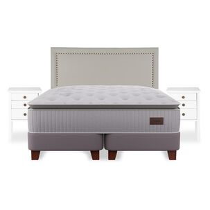 Cama Europea Flex Heritage / King / Base Dividida + Set De Maderas