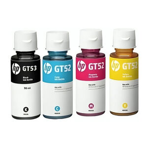 Kit 4 Tintas Para Impresora Hp Gt53 Y Gt52 Pack 4 Colores