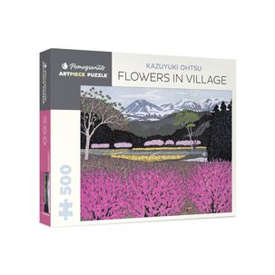 Rompecabeza Kazuyuki Ohtsu: Flowers In Village 500 Piezas