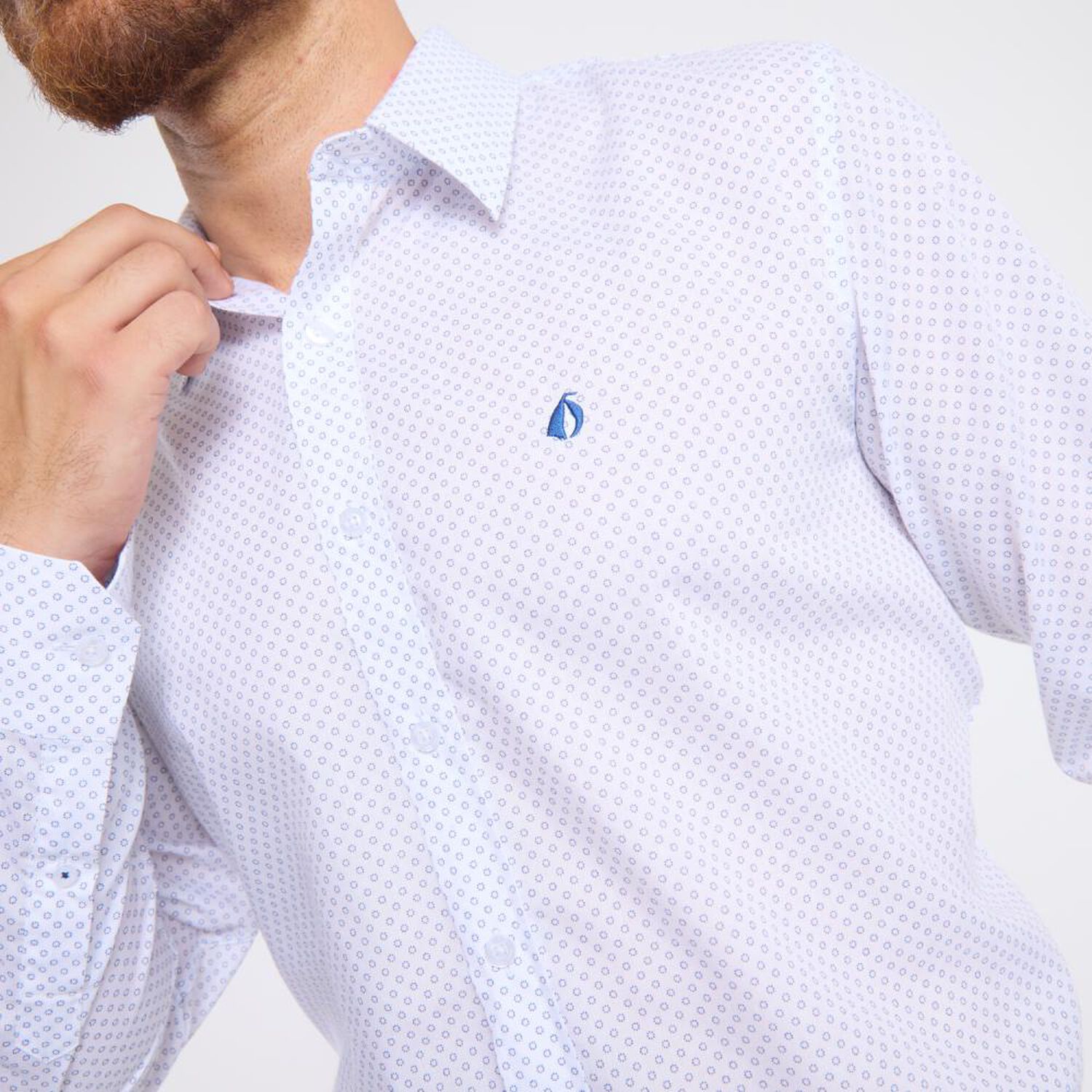 Camisa Estampada Regular Manga Larga Hombre Herald image number 4.0