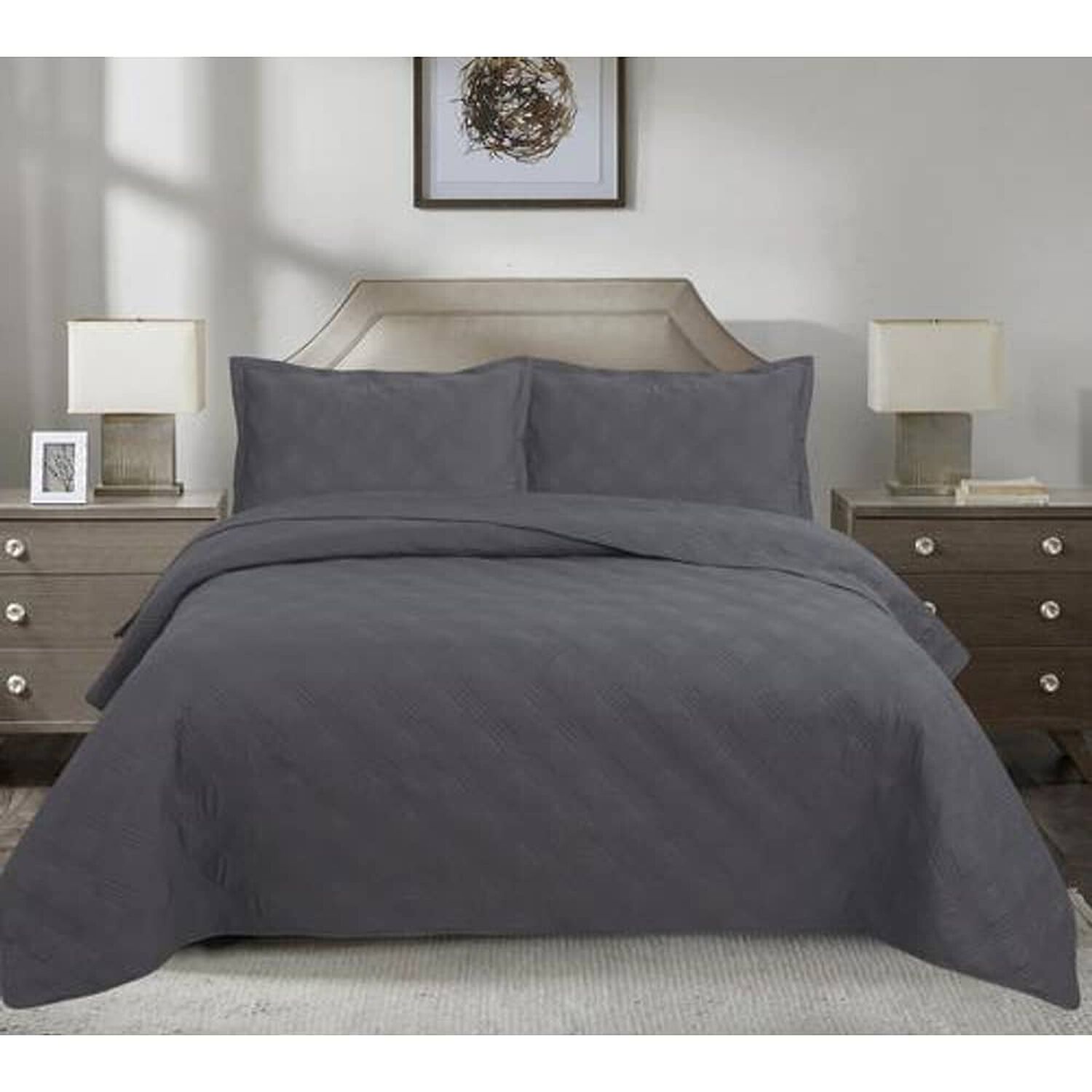 Quilt Andes Liso Marengo 2 Plazas image number 0.0