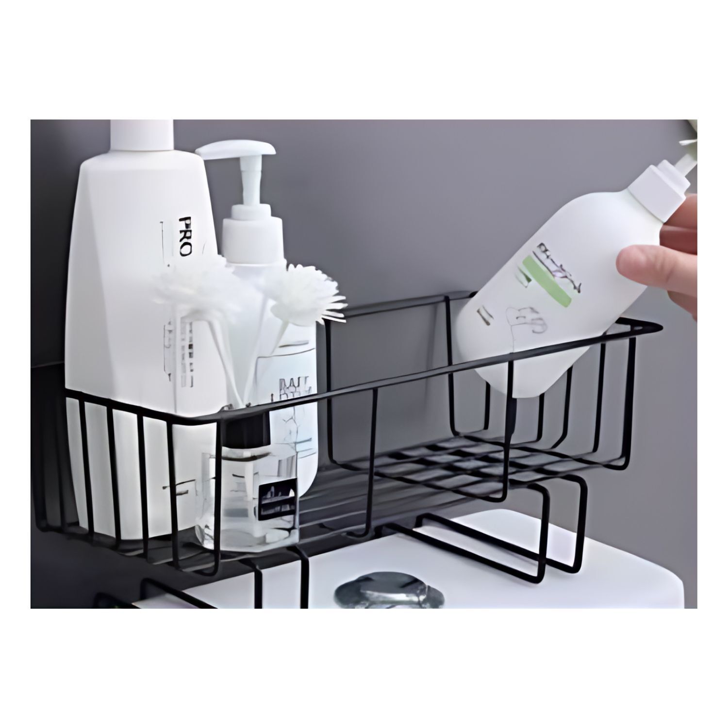 Canastillo Met&aacute;lico Ba&ntilde;o 34cm Almacenamiento Organizador image number 3.0
