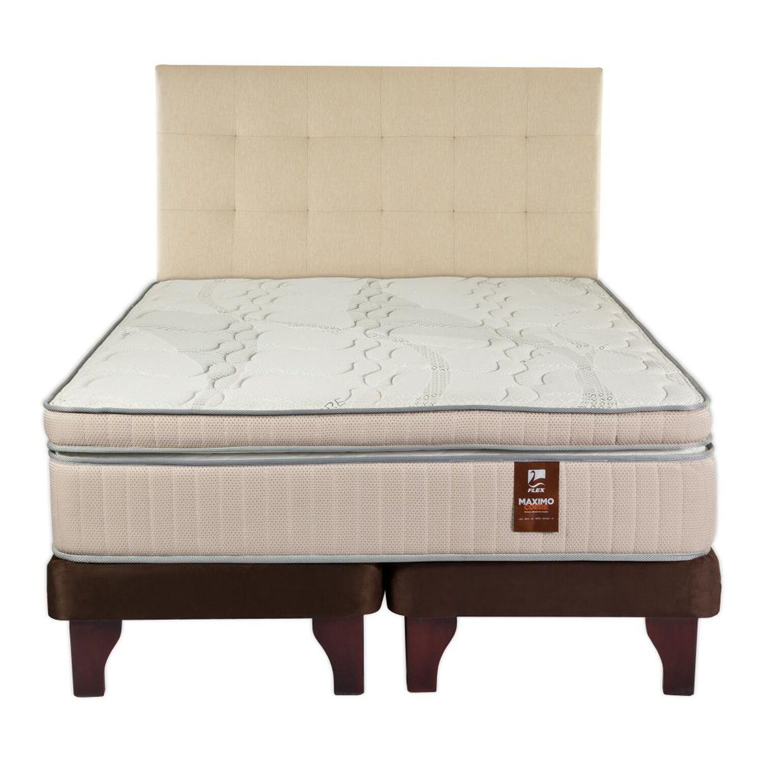 Cama Europea Flex M&aacute;ximo Cobre / Super King / Base Dividida  + Respaldo image number 0.0
