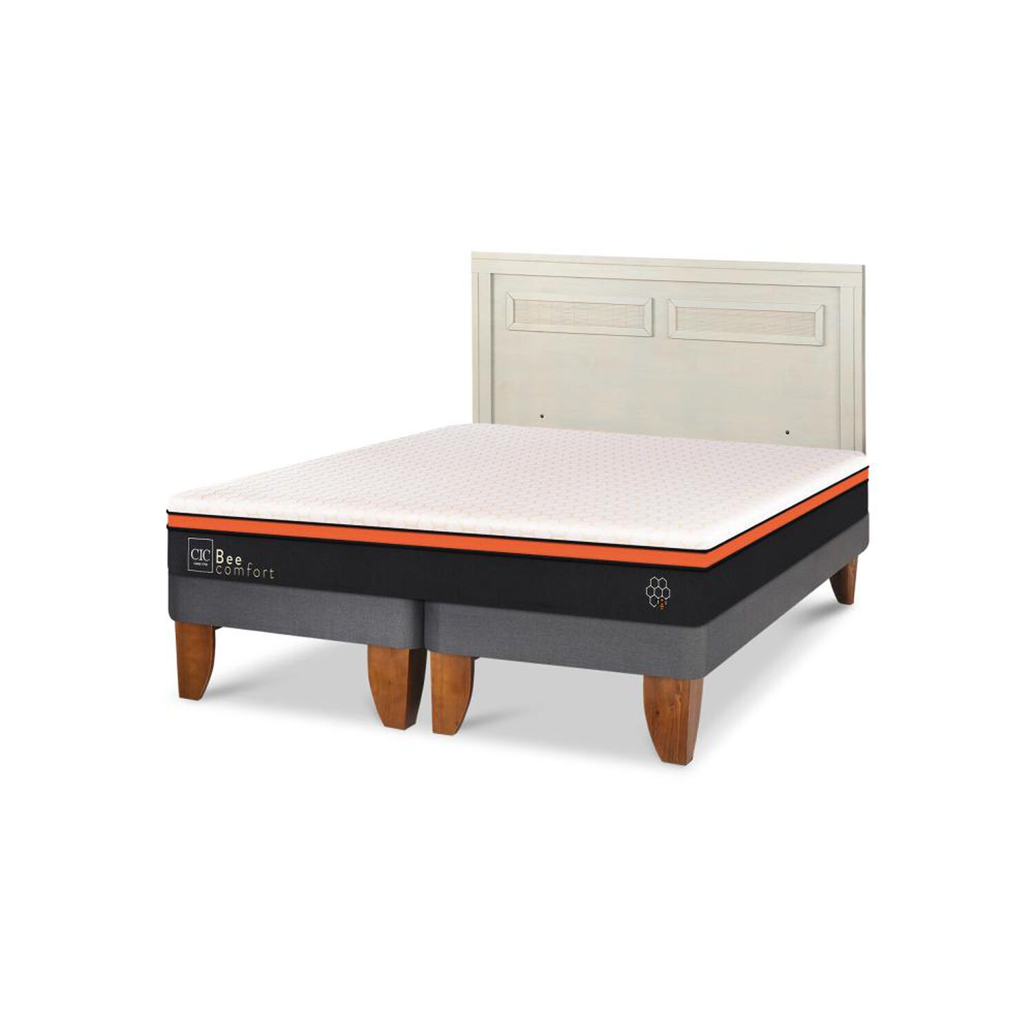 Cama Europea Cic Beecomfort / King / Base Dividida + Respaldo image number 5.0