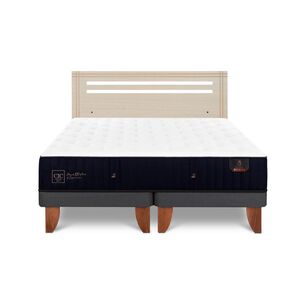 Cama Europea Cic Linea Premium / 2 Plazas / Base Dividida + Respaldo