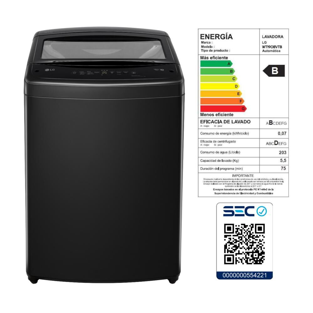 Lavadora LG Wt16oBVTB / 16 Kilos image number 13.0