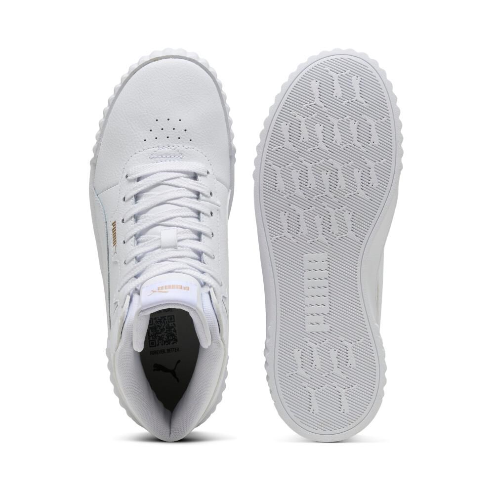 Zapatilla Urbana Mujer Puma Carina 3.0 Mid Blanco image number 3.0