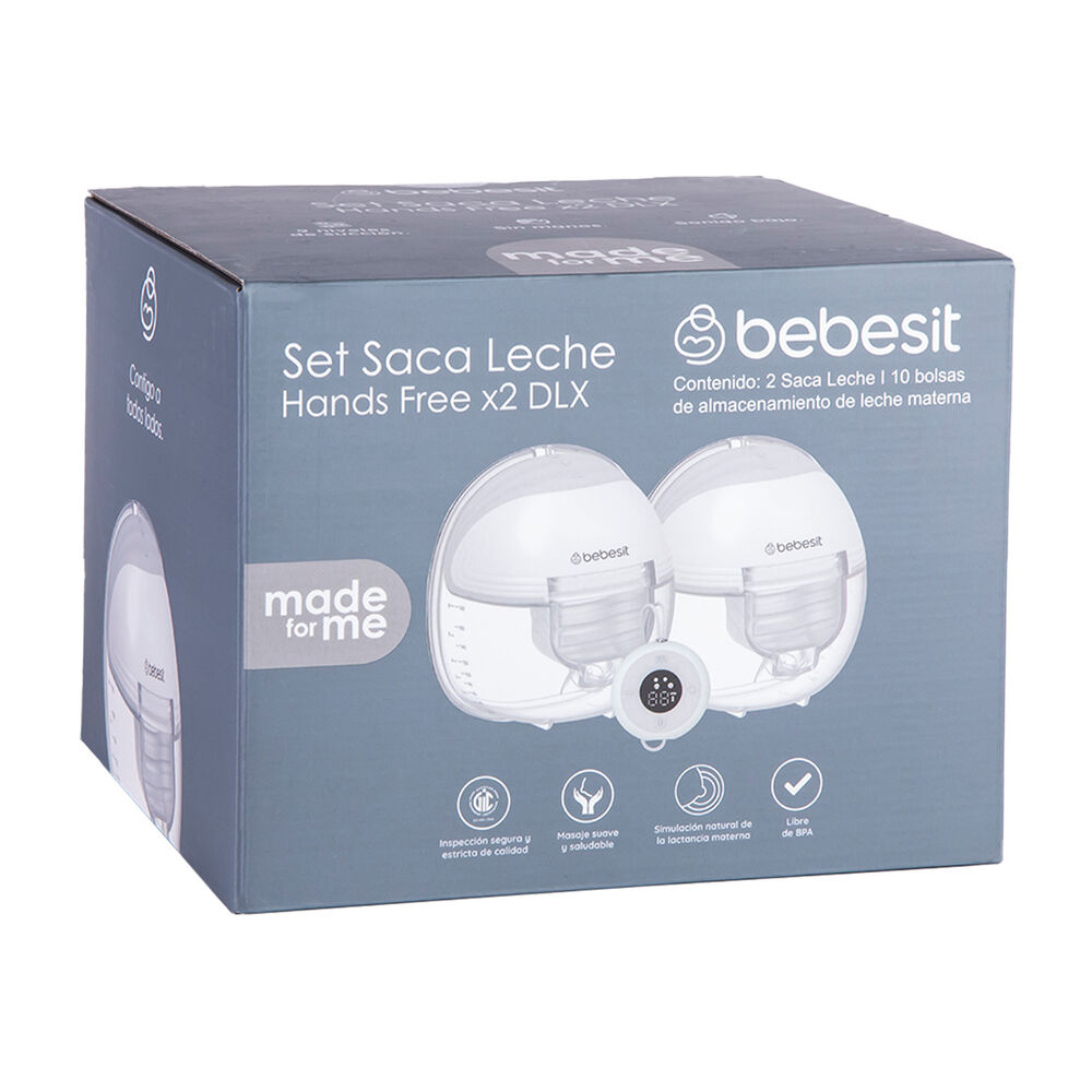 Extractor Leche Materna Doble + Control Remoto + 10 Bolsas image number 9.0