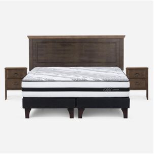 Cama Europea Rosen Driven / King / Base Dividida + Set De Maderas Anna