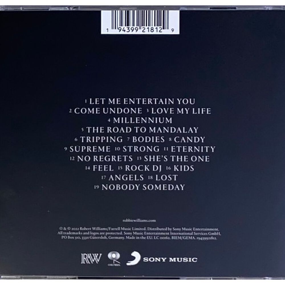 Robbie Williams - Xxv: Grestest Hits (2023) | Cd image number 1.0