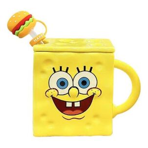 Tazón 3d Cerámica Bob Esponja Pantalones Cuadrados