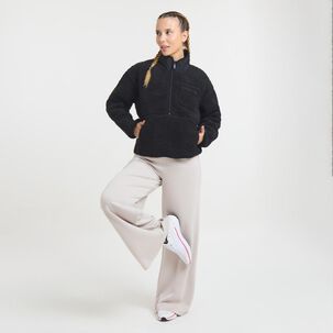 Polerón Deportivo Bloque Color Cuello Alto Mujer Wetland