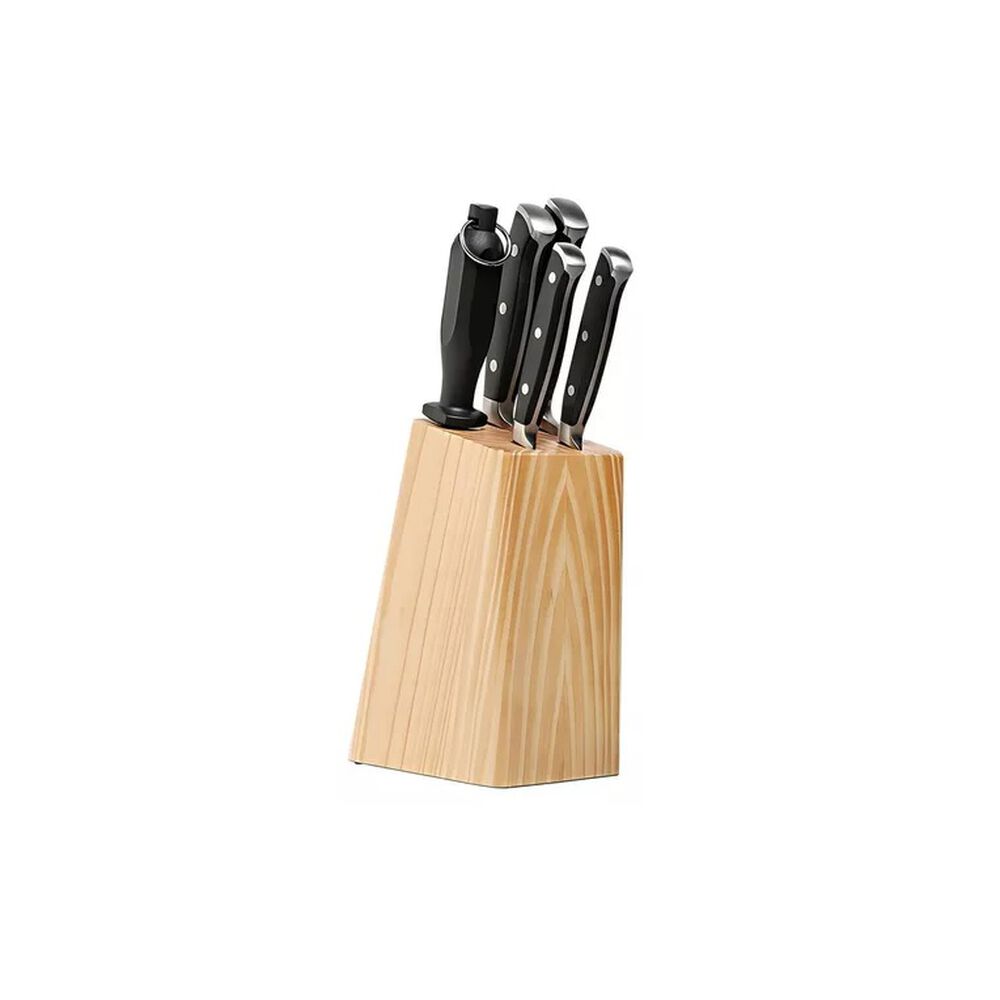 Set De Cuchillos Brinox 6 Piezas Con Taburete De Madera 2519/115 image number 0.0