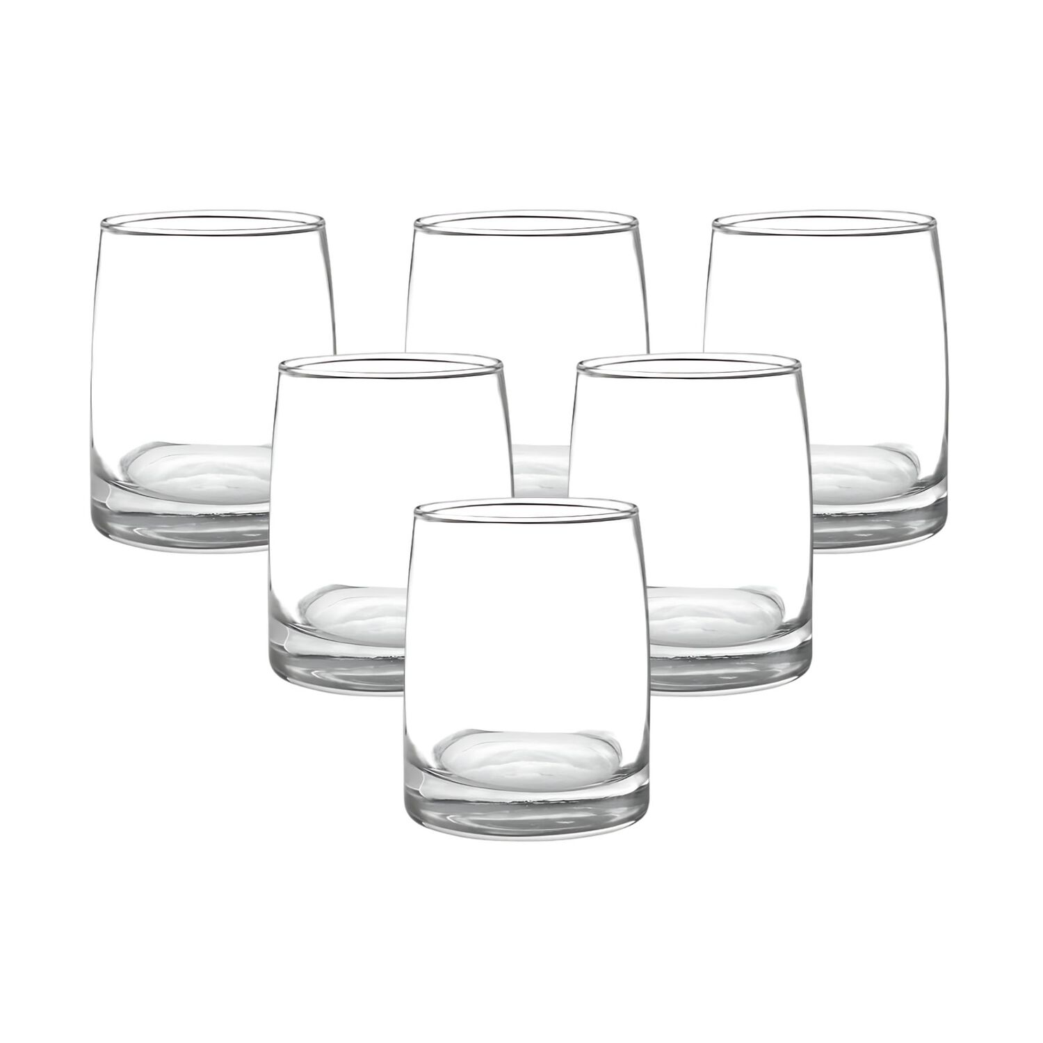Display 6 Vasos Bajos 366cc Toledo Vidrio Cristar Mojitos Bebida image number 1.0