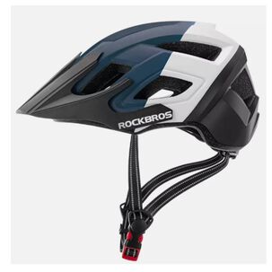 Casco Bicicleta Adulto Rockbros Azul Blanco