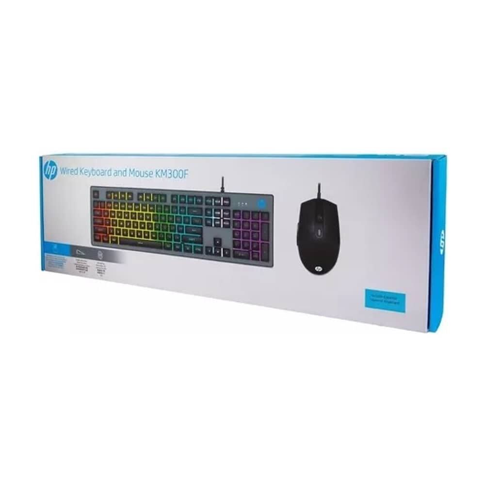 Kit Teclado Y Mouse Retroiluminado Gamer Modelo Hp Km300f image number 2.0