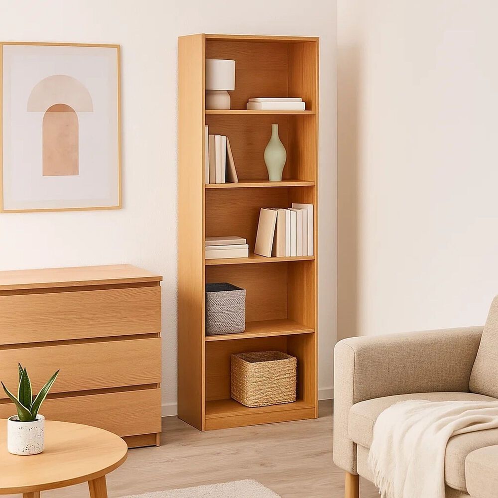 Librero Reka De 5 Espacios Alto - Madera image number 9.0