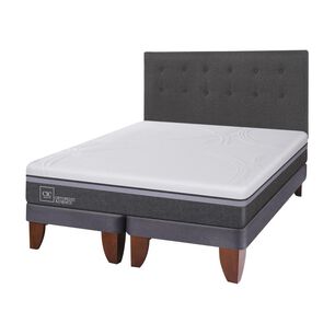 Cama Europea Cic Ortopedic Advance / 2 Plazas / Base Dividida  + Respaldo