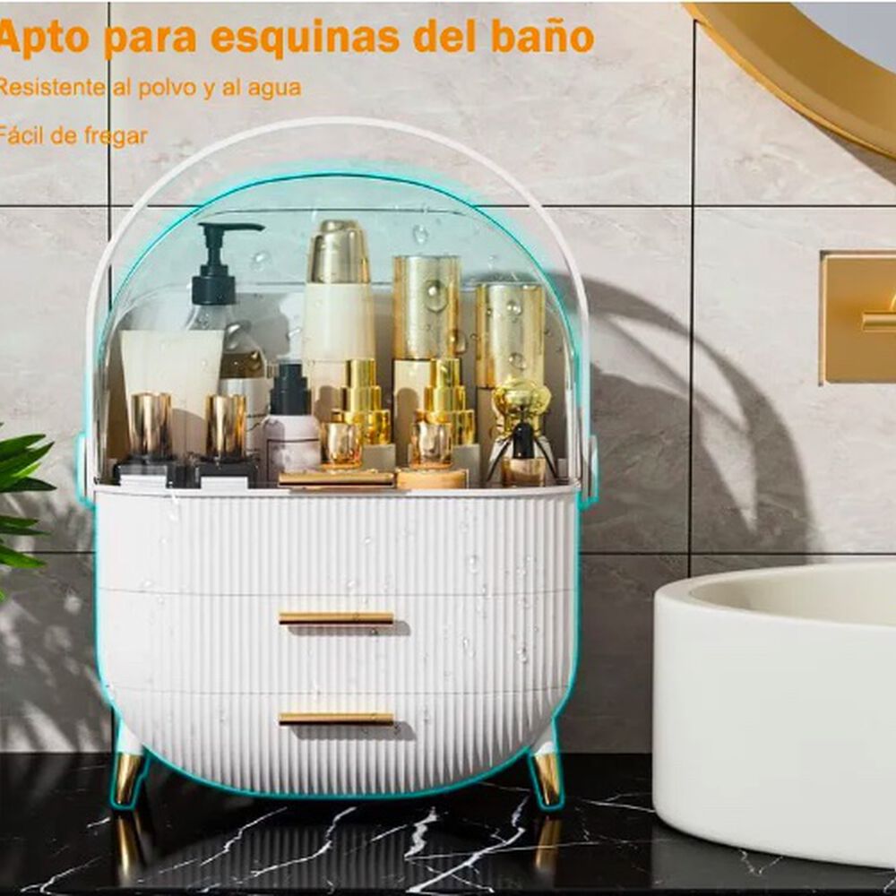 Caja Organizador De Cosm&eacute;ticos Blanco image number 6.0