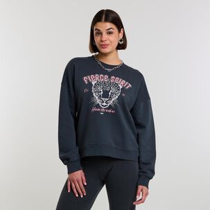 Polerón Print Tigre Cuello Redondo Mujer Rolly Go