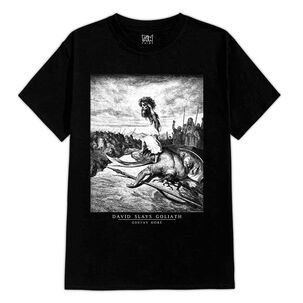 BAGUSTORE POLERA ESTAMPADA DORE GUSTAV SAMSON SLAYS GOLIATH