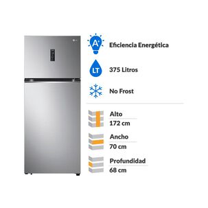 Refrigerador Top Freezer LG VT38MPP / No Frost / 375 Litros / A+
