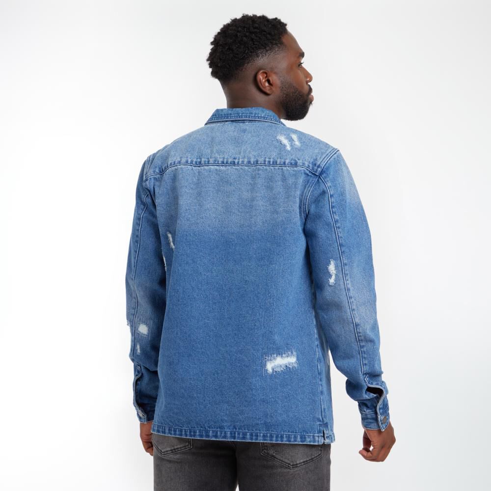 Chaqueta Denim Slim Hombre Rolly Go image number 3.0