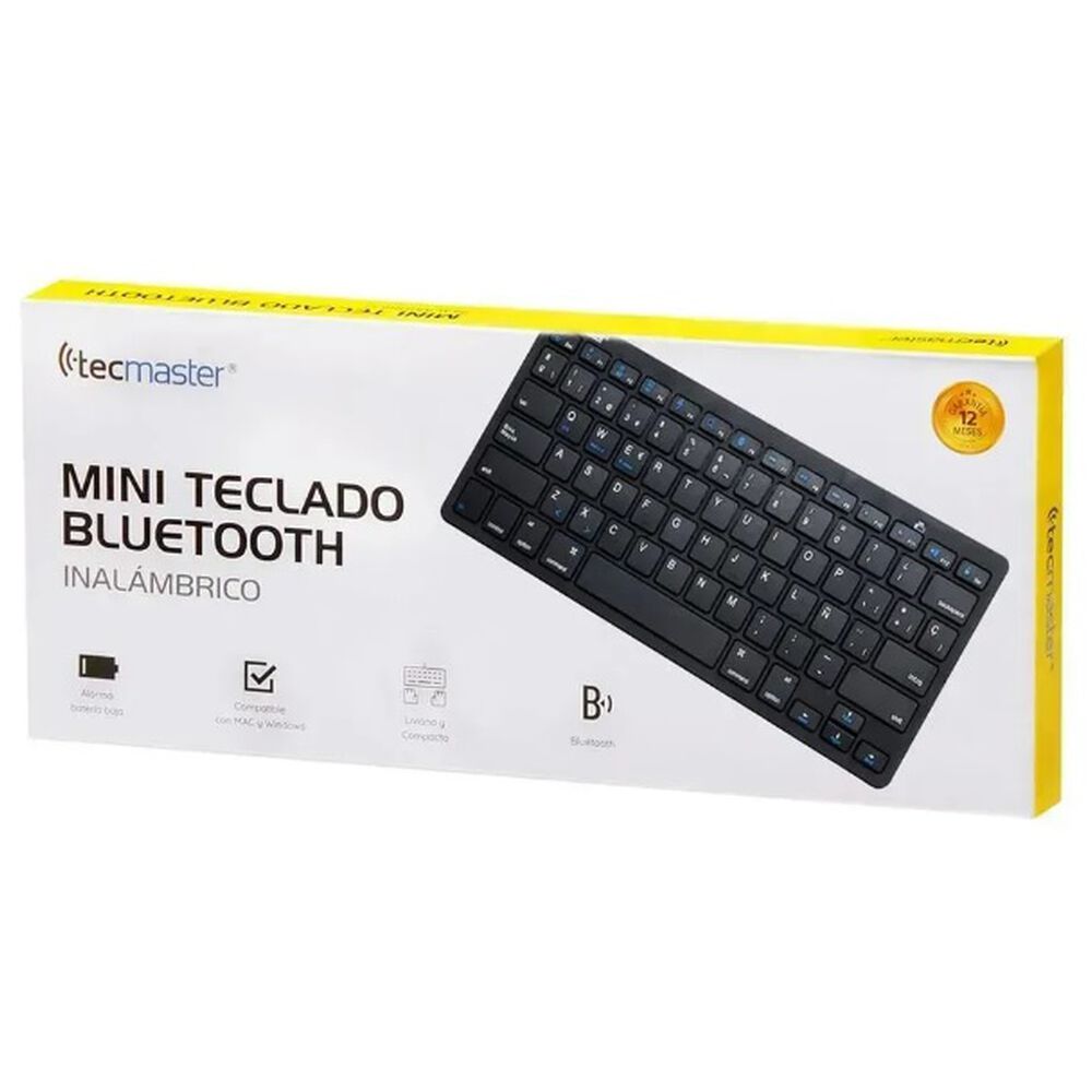 Mini Teclado Inalámbrico Tecmaster Modelo Tm100506/507 image number 0.0