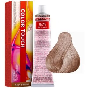 Tinte Para Cabello Wella Color Touch 9/75 Rubio Muy Claro Marron Caoba 60ml