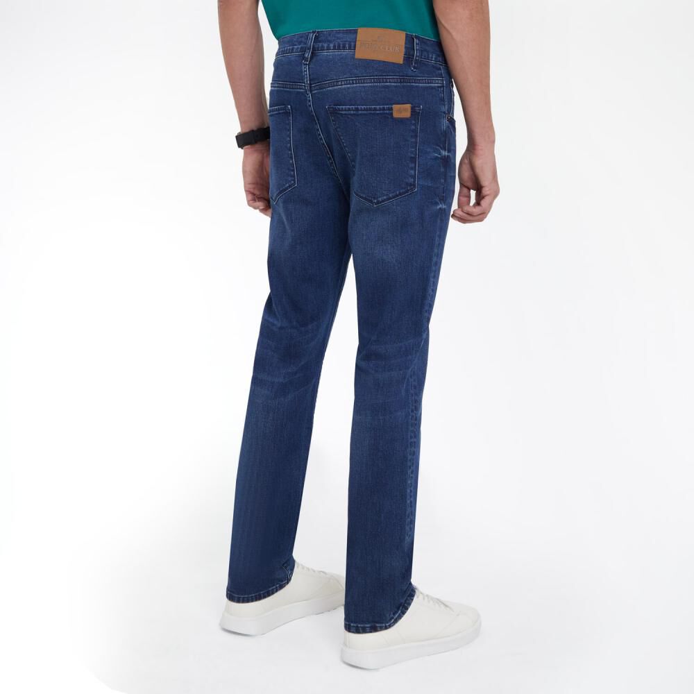 Jeans Tiro Medio Regular Fit Hombre The King's Polo Club image number 3.0