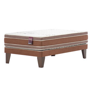 Cama Europea Mantahue Gold Dos / 1.5 Plazas / Base Normal