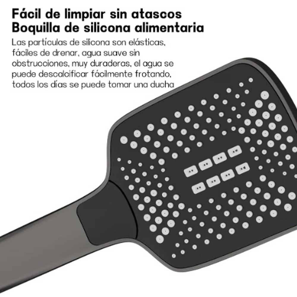 Columna Ducha Gris Pistola Con Llave De Piano image number 4.0