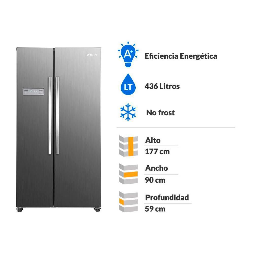 Refrigerador Side By Side Winia FRS-W5500BXA / No Frost / 436 Litros / A+ image number 1.0