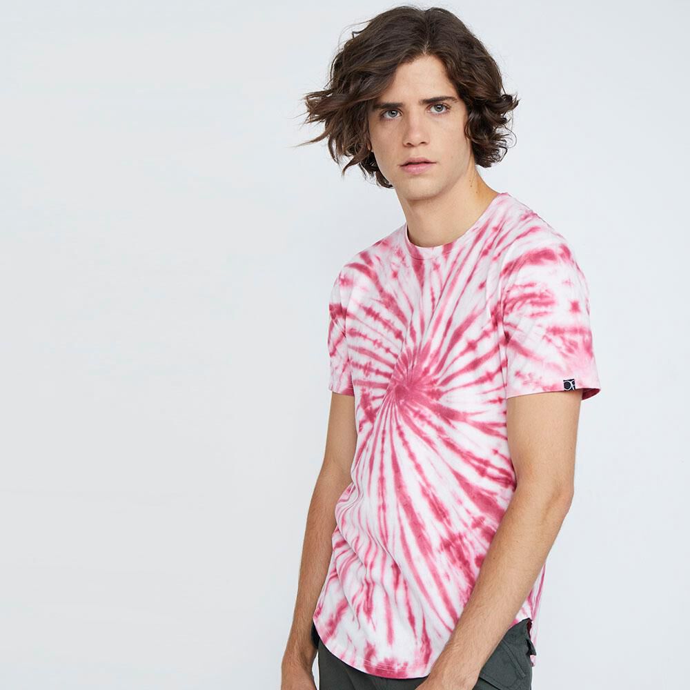 polera rosa hombre