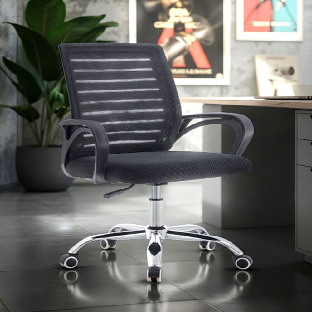 Silla De Oficina Ejecutiva Budapest Ergonomica Color Negro Bm-807 Arthome image number 2.0