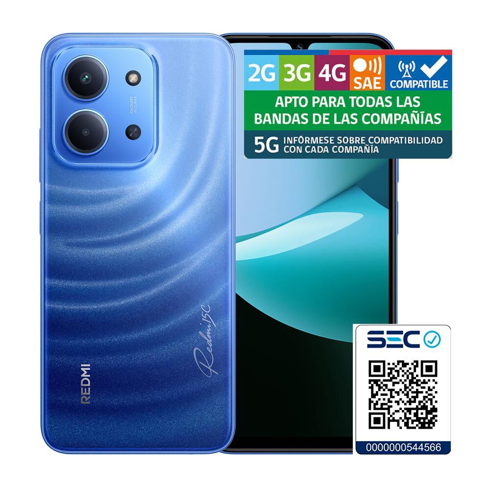 Smartphone Xiaomi Redmi 15C / 128 GB / Blue / Liberado image number 8.0