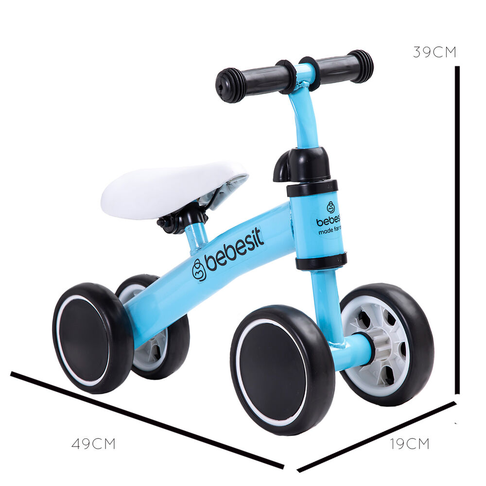 Bicicleta Triciclo Aprendizaje 4 Ruedas Xt02 Azul Bebesit image number 4.0