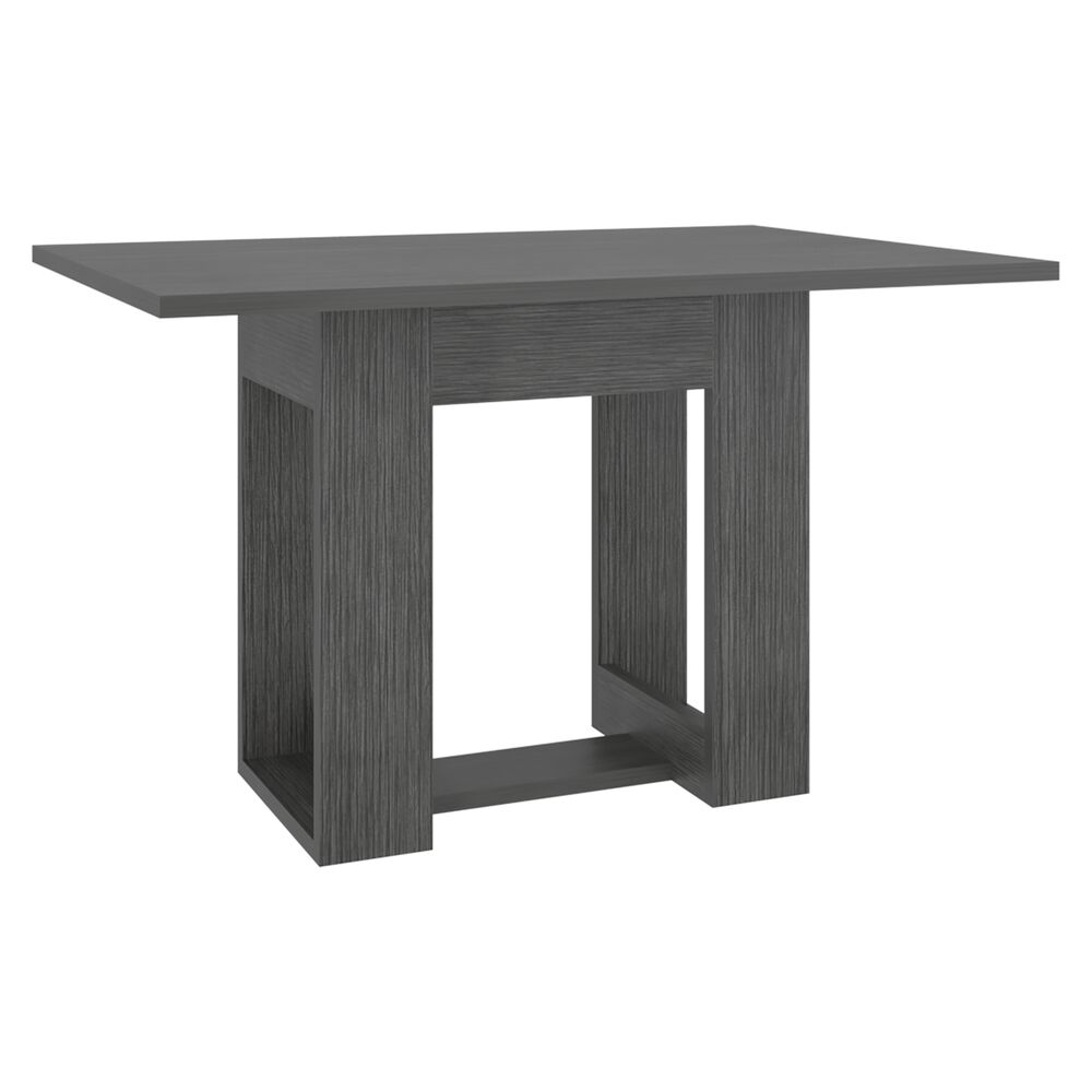 Mesa De Comedor Capacidad Para 4 Puestos 74x120x85 Cm Gris image number 0.0