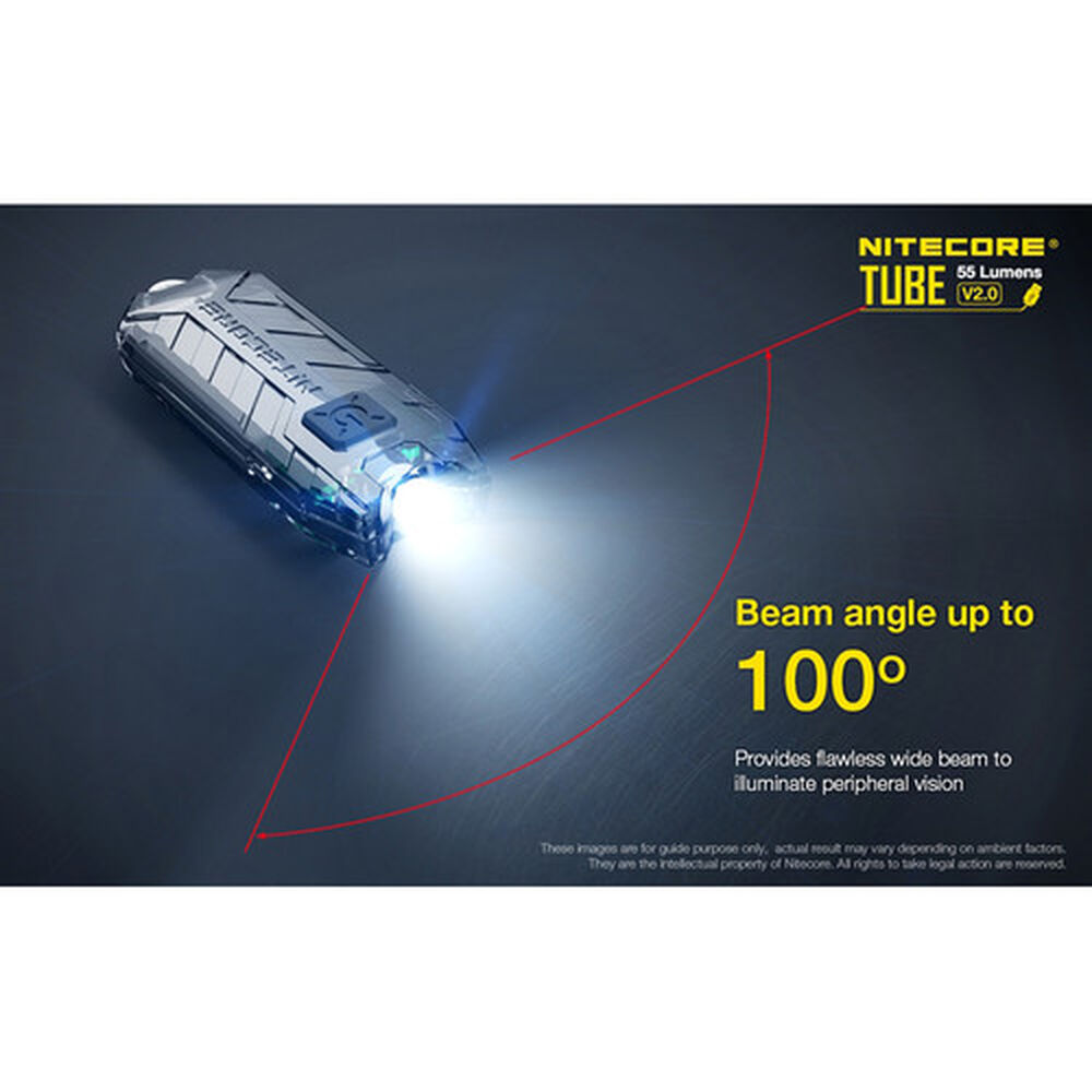 Nitecore Tube V2 Led Key Chain Flashlight (black) image number 3.0