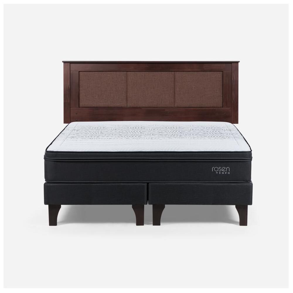 Cama Europea Rosen Tempo / King / Base Dividida + Respaldo Rachel image number 0.0