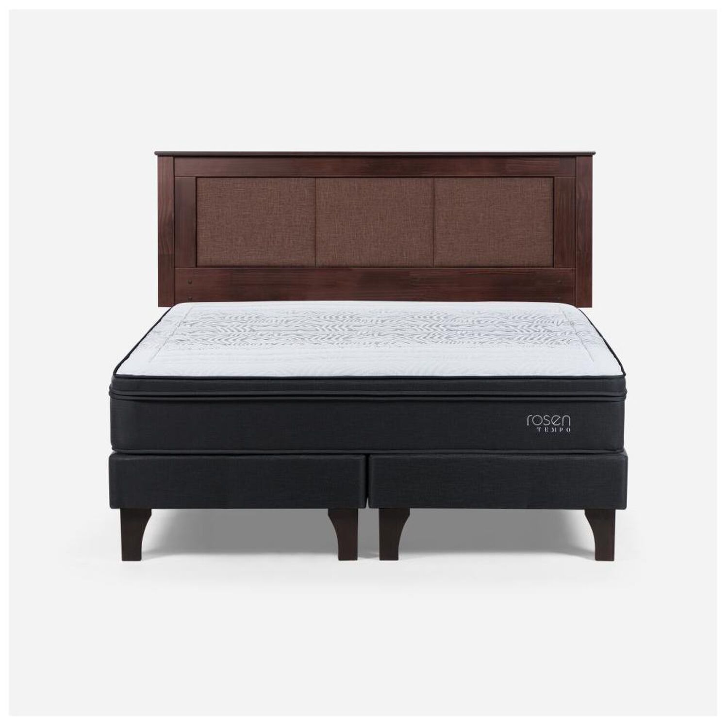 Cama Europea Rosen Tempo / King / Base Dividida + Respaldo Rachel image number 0.0