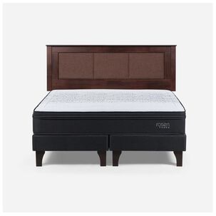 Cama Europea Rosen Tempo / King / Base Dividida + Respaldo Rachel