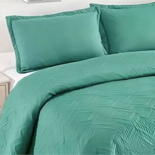 Cubrecama Quilt De Verano 2 Plazas Turquesa