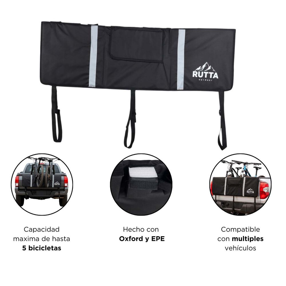 Pad Bicicleta L 152 X 99 Cm Negro image number 5.0